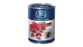 Dehner Selection Hundefutter Adult Rind und Geflügelherzen